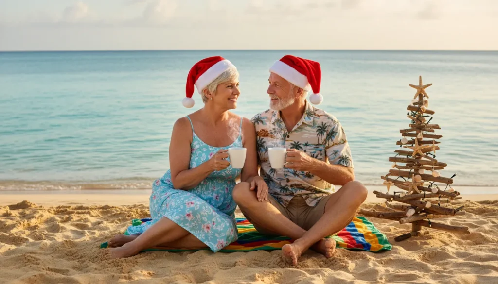 Christmas on a Beach for Retirees