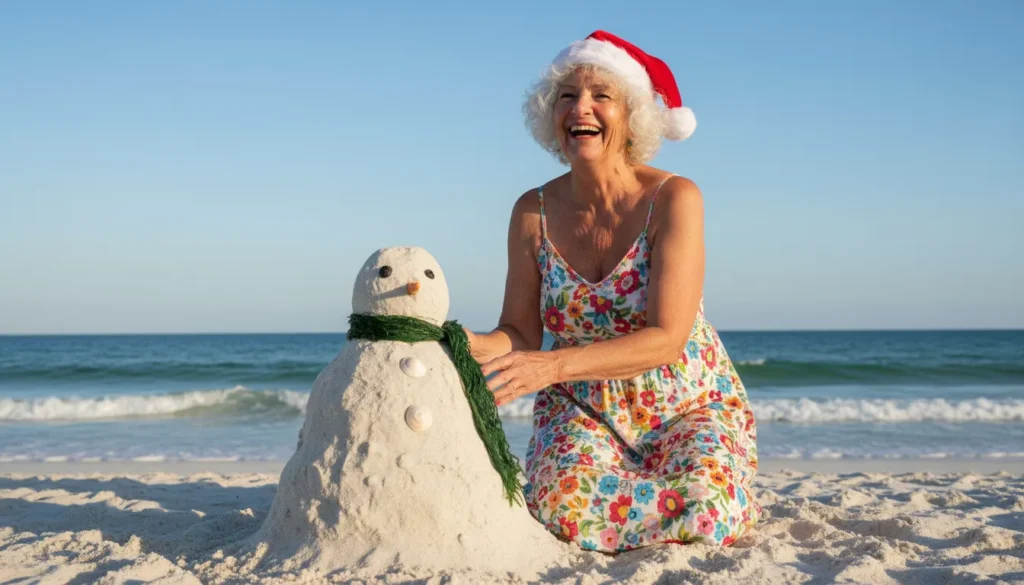 Christmas on a Beach for Retirees