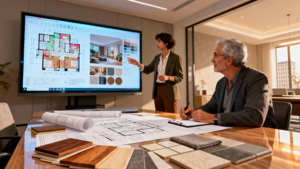 interior design of building
