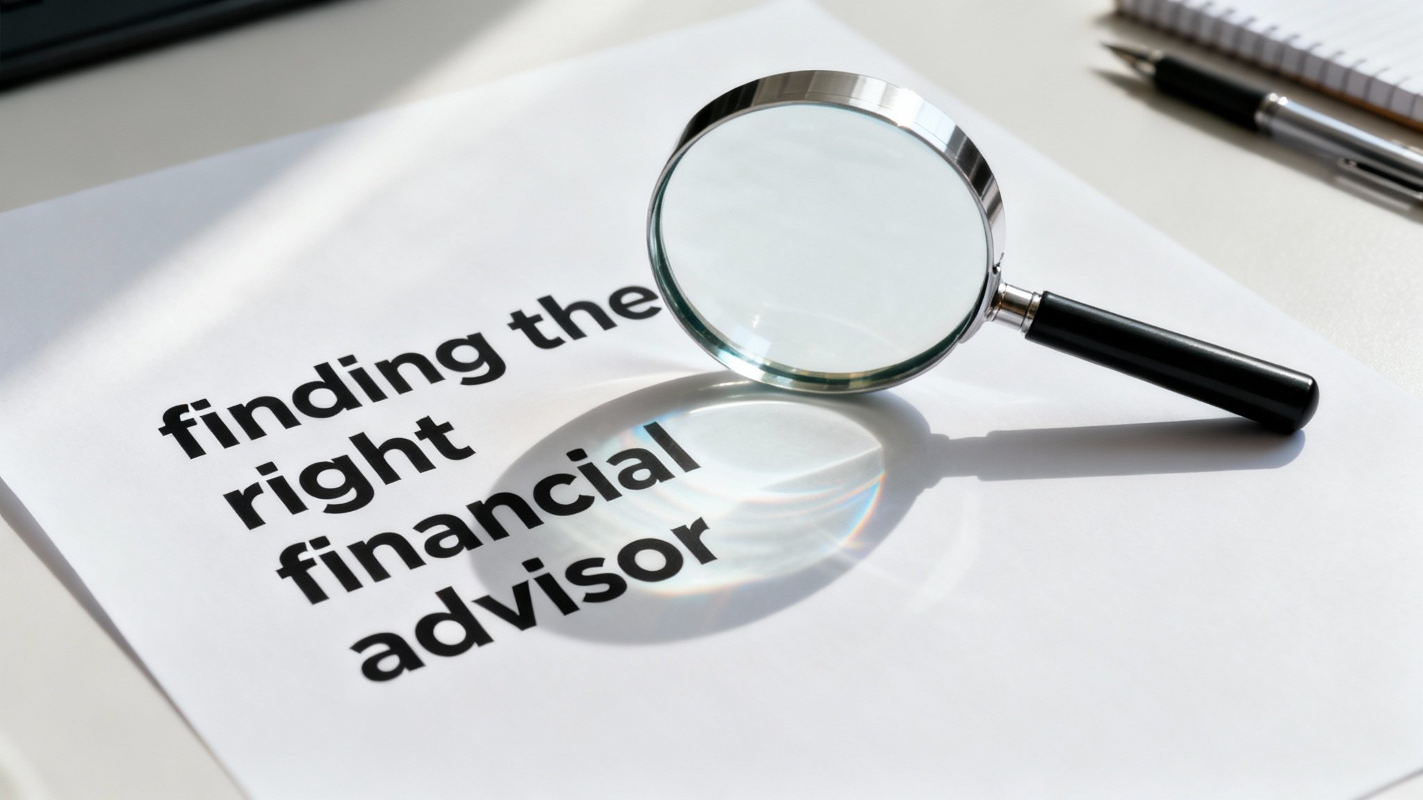 How to Find the Right Financial Advisor