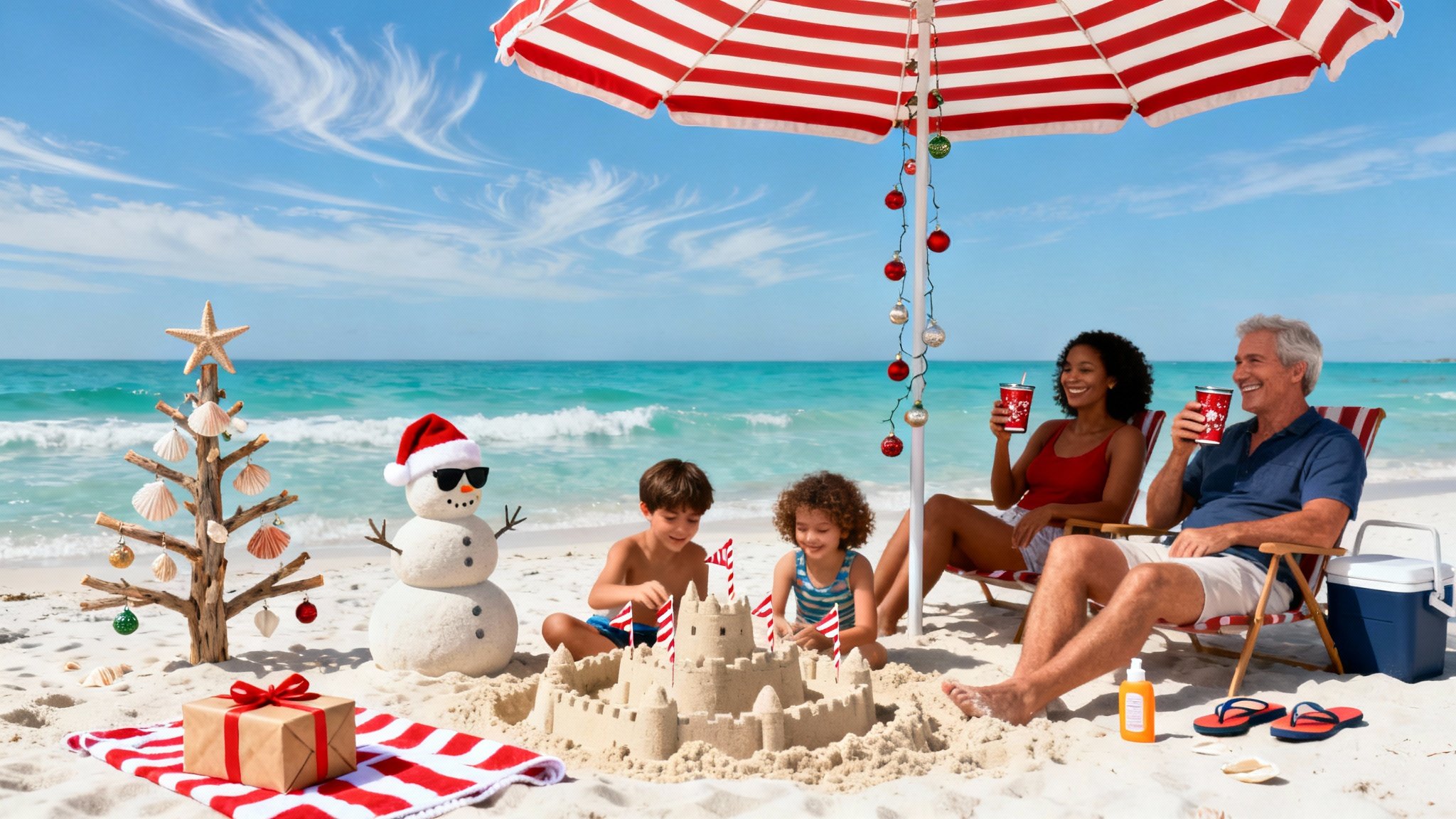 Christmas on a Beach