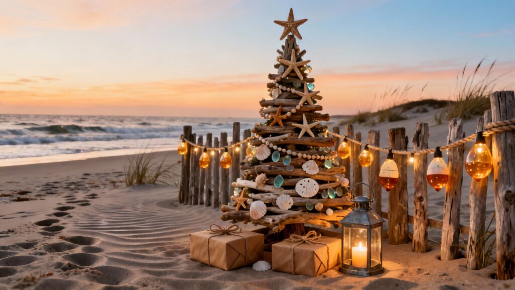 christmas on a beach