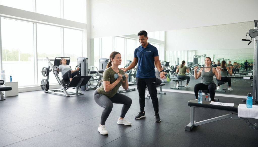 gym workout for a beginner