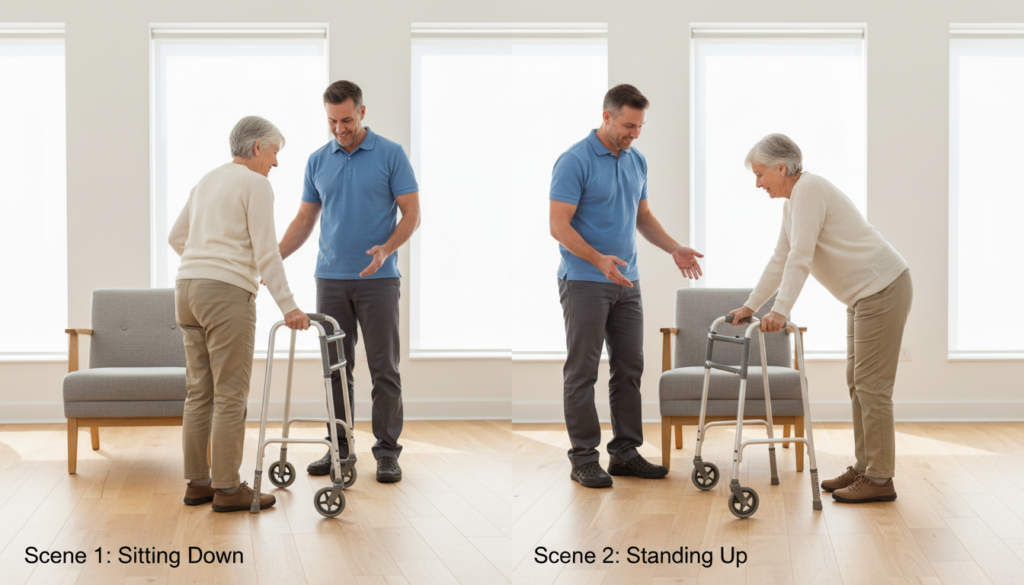 safety when using walkers for seniors