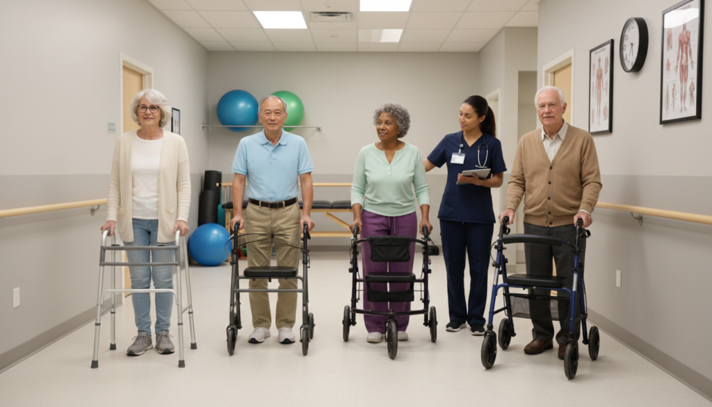 safety when using walkers for seniors