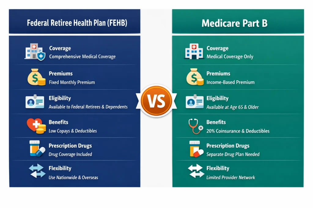Which Is Better: A Federal Retiree Plan or Medicare Part B
