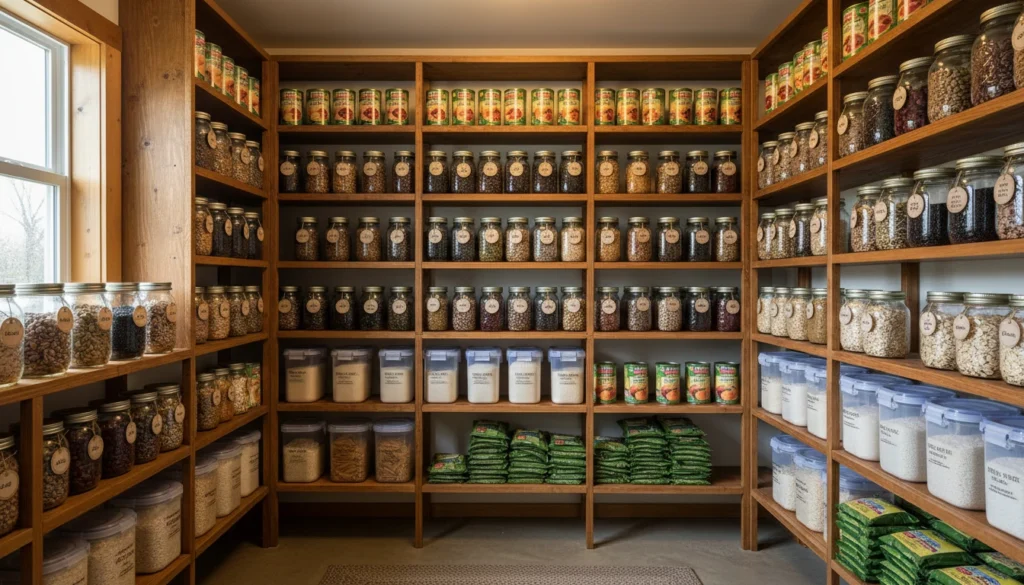 how to organize prepper pantry