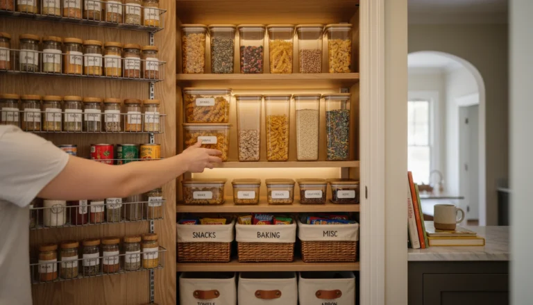 how to organize prepper pantry