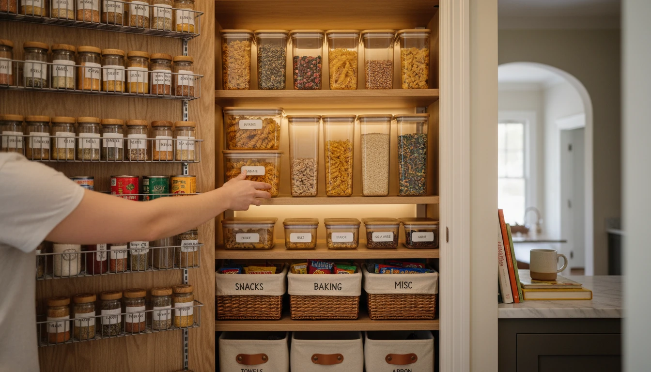 how to organize prepper pantry