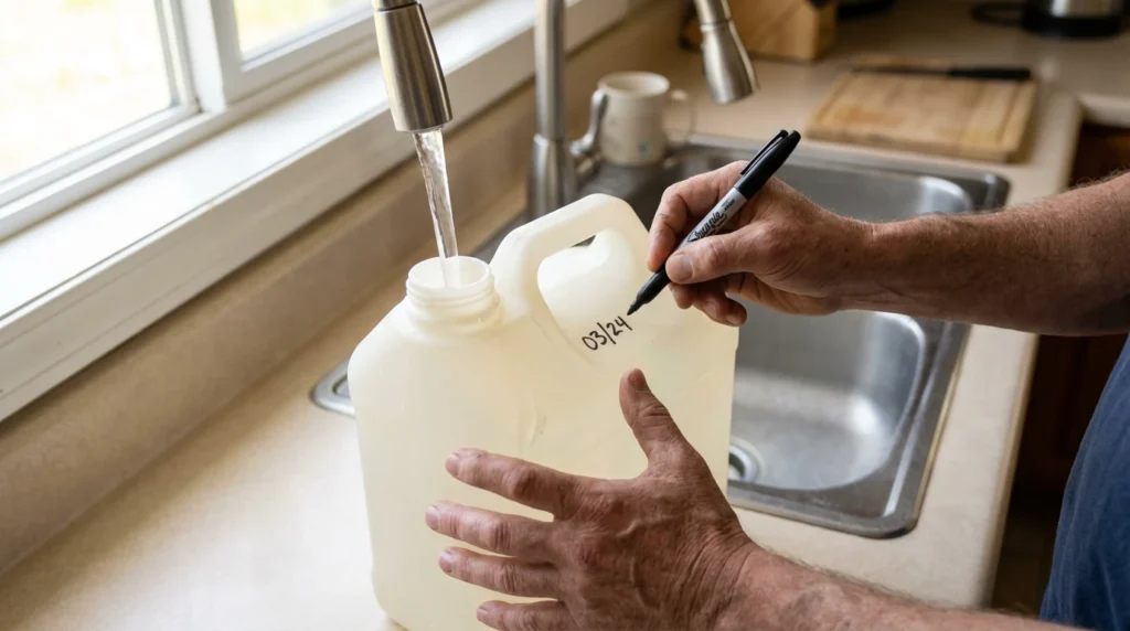 how to store water prepper