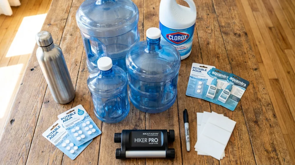 how to store water prepper